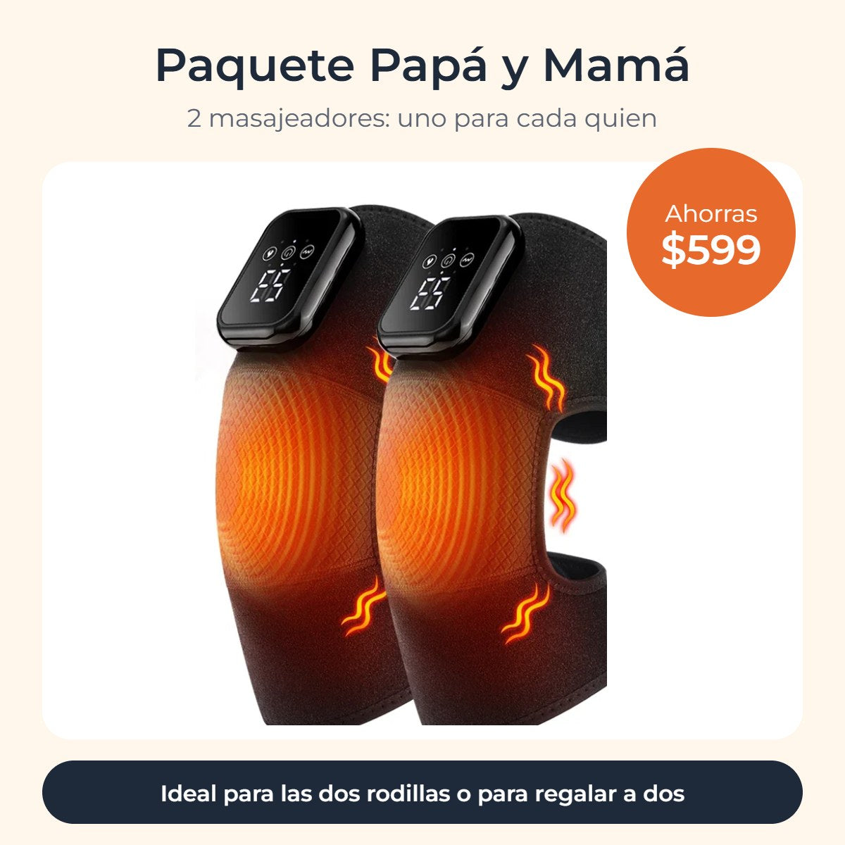 Paquete Papá y Mamá: 2 masajeadores Nuvora